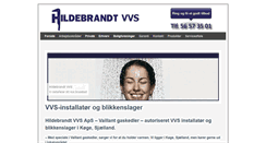 Desktop Screenshot of hildebrandt-vvs.dk
